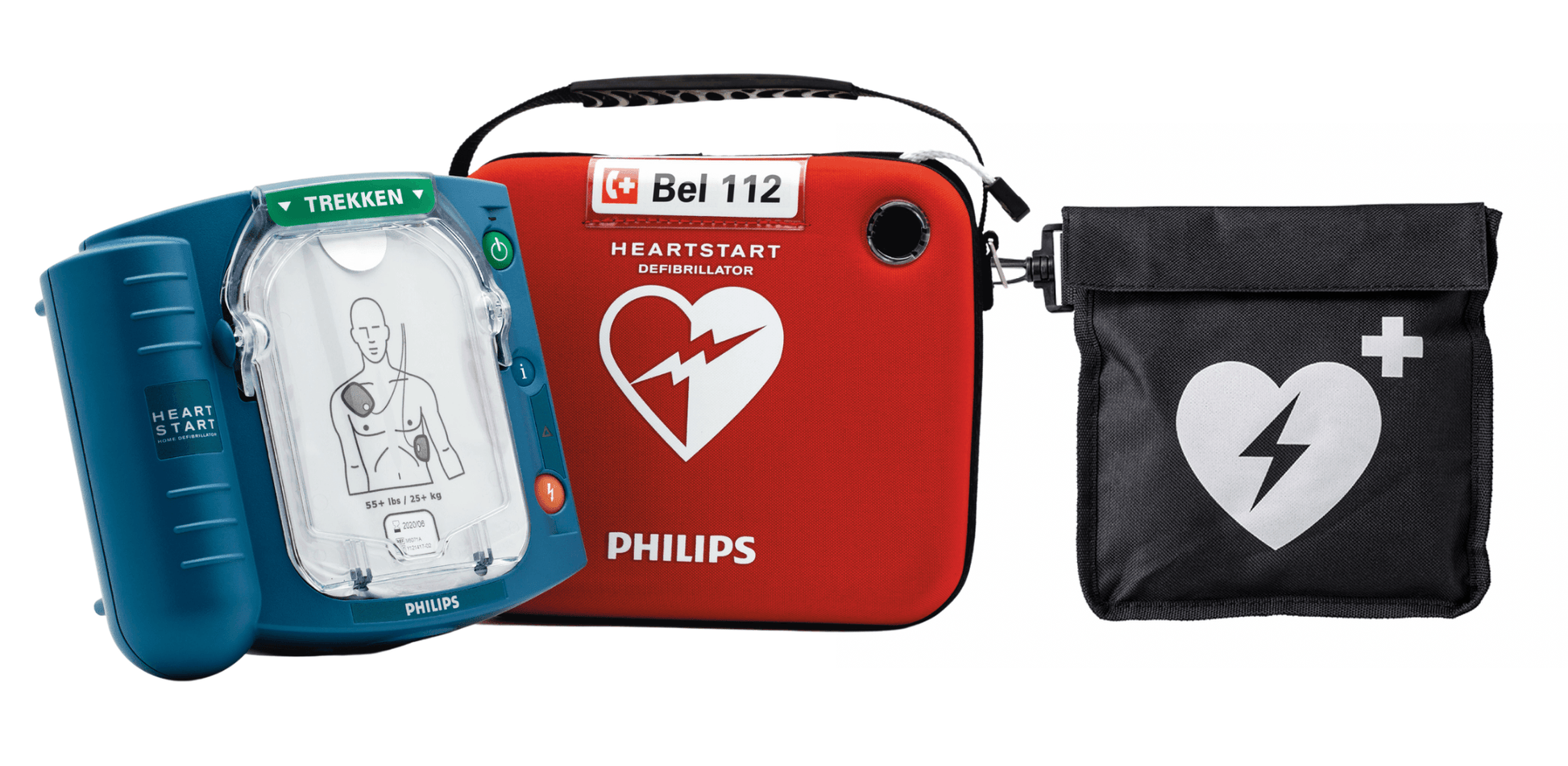 Philips HS1 AED met draagtas, snelle interventiekit en All-In service 10 jaar
