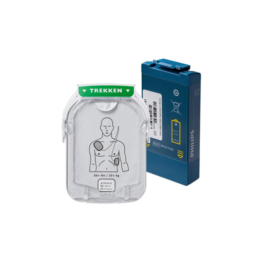 Philips Heartstart- elektroden en batterij voor Heartstart HS1 AED - M5070A & M5071A - ProCardio - VERBR. HS-1 COMBI